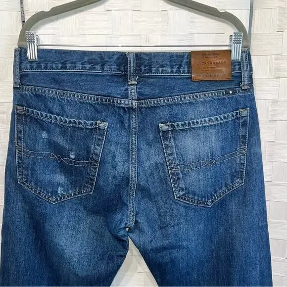 Lucky Brand Men’s 110 Skinny Dark Wash Cotton Blend Jeans Size 31/32 - Picture 5 of 15